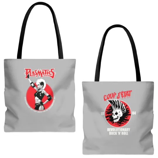 Discover Vtg Plasmatics Wendy O Williams Cotton S-5XL Unisex Black 2 Sided Tote Bags (AOP)