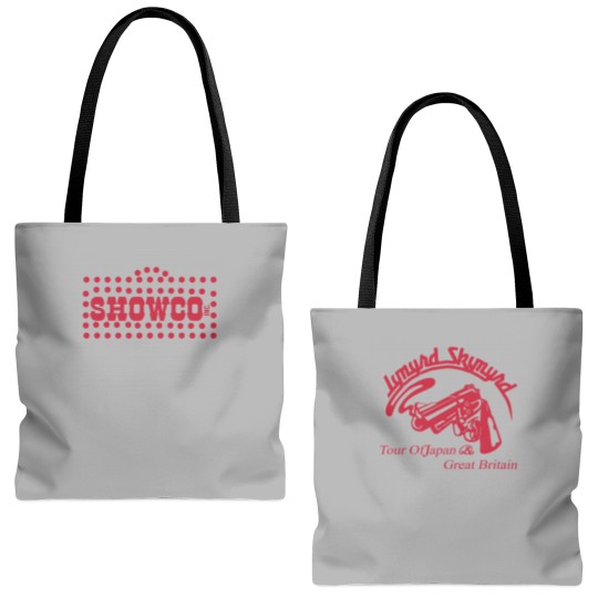 Discover Vintage 1976 Lynyrd Skynyrd Showco Tour of Japan & Great Britain 2 sides Tote Bags (AOP)