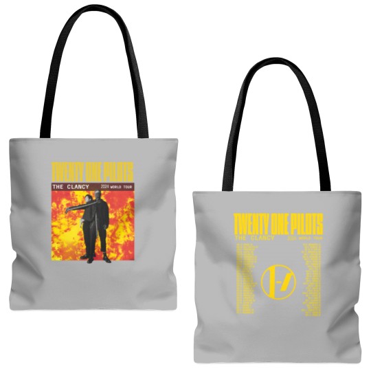 Discover Pilotss band 2024-2025 The Clancy World Tour Tote Bags (AOP), 21 Pilots 2024 Concert