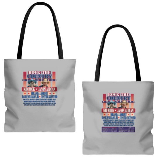 Discover Kid Rock and Jason Aldean Rock the Country 2024 Tote Bags (AOP)