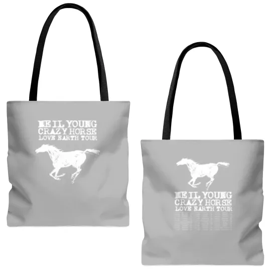 Discover Neil Young Tote Bags (AOP) Music Tote Bags (AOP) World Tour 2024 Tour