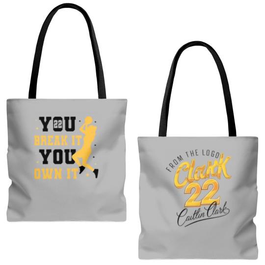 Discover Caitlin Clark Tote Bags (AOP) American Clark 22 Basketball Tote Bags (AOP) All Size For Men Women