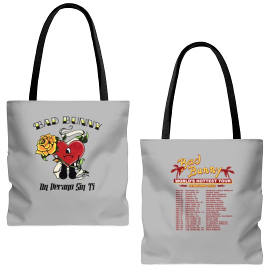 Discover Bad Bunny Un Verano Sin Ti Merch Pink Tote Bags (AOP), Un Verano Sin Ti New Merch