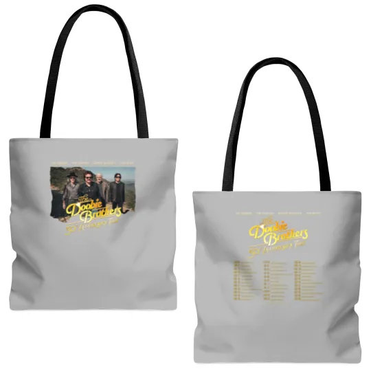 Discover The Doobie Brothers World Tour 50th Anniversary Tote Bags (AOP)