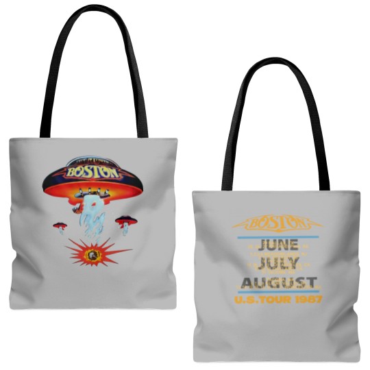 Discover Boston Rock Band Concert Tour 1987 Tote Bags (AOP), Anniversary Gift for Fans