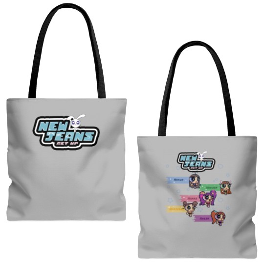 Discover Newjeans Super Shy Get Up Album Tote Bags (AOP)
