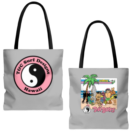 Discover T&C 80s Life Down Under Tote Bags (AOP), T&C Surf Designs Tote Bags (AOP)