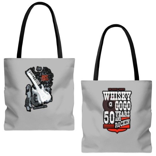 Discover Whisky A Go Go Tote Bags (AOP) 50th Anniversary and Guitar  Gift For All Fans