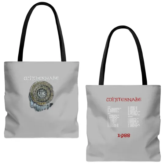 Discover 1988 Whitesnake Rock Concert Tour Unisex Tote Bags (AOP)