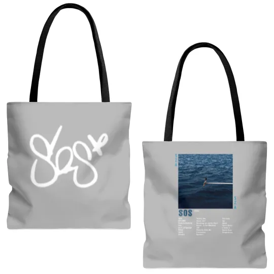 Discover SZA SOS 2 Sided Tote Bags (AOP), Vintage SZA Full Tracklist Tote Bags (AOP), S.Z.A S.O.S Est 2023 Tote Bags (AOP)