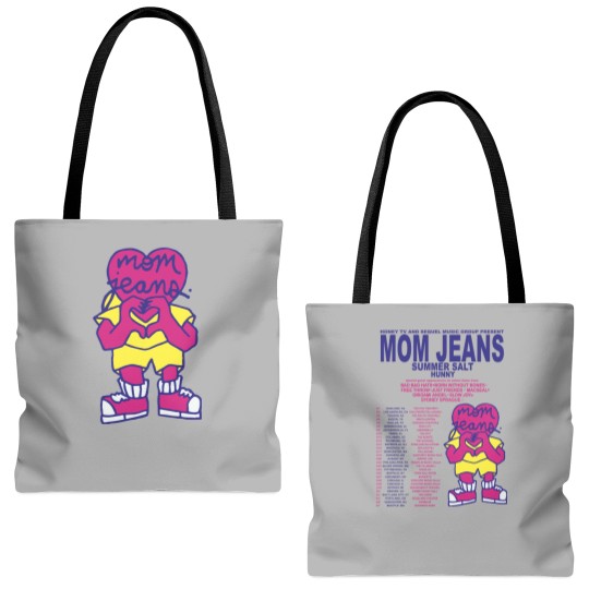 Discover Mom Jeans 2024 Tour Tote Bags (AOP), Mom Jeans Band Fan Tote Bags (AOP)