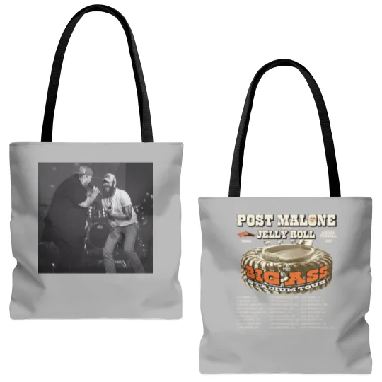 Discover Post Malone Tour 2025 Tote Bags (AOP), Post Malone Tour