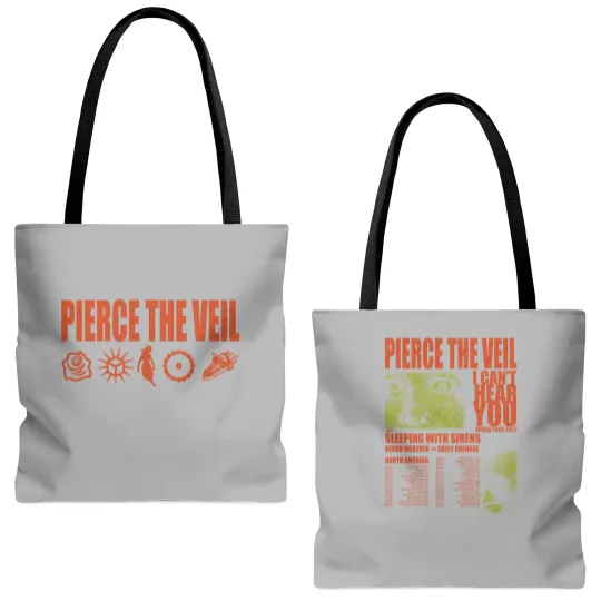 Discover Pierce The Veil I Can't Hear You World Tour 2025 Tote Bags (AOP) Double Sided