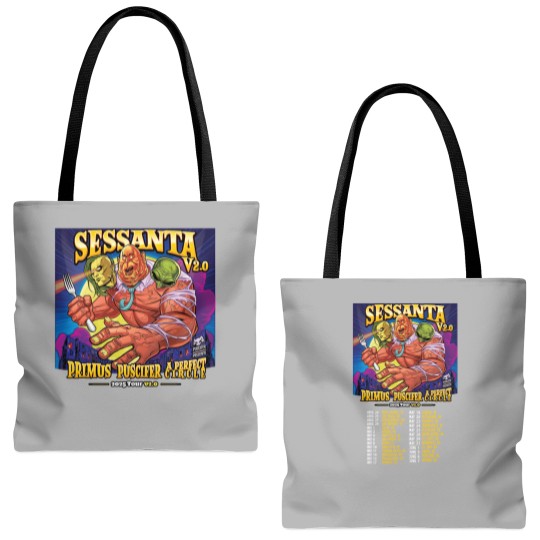 Discover A PERFECT CIRCLE And PRIMUS And PUSCIFER Sessanta V2.0 Tour 2025 Fan Gifts Tote Bags (AOP)