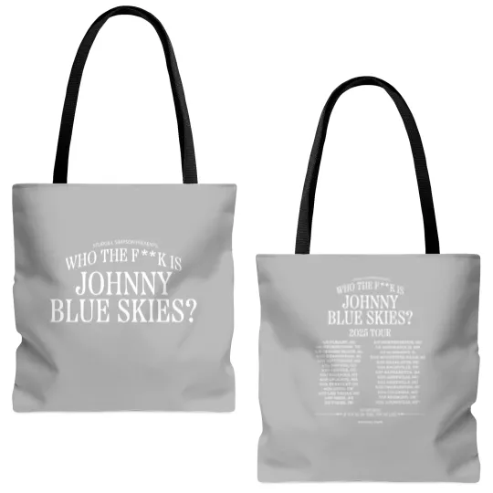 Discover Sturgill Simpson Who The F  k Is Johnny Blue Skies Tour 2025 Dates Tote Bags (AOP)