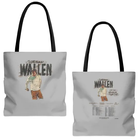Discover Wallen Western I'm the Problem Tour 2025 Double Sided Tote Bags (AOP), Fans Gift