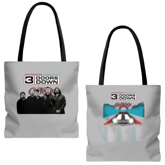 Discover 3 Doors Down Tour 2024 2025 Tote Bags (AOP)