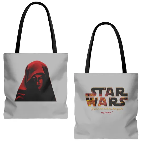 Discover Vintage Anakin Revenge of the Sith Tote Bags (AOP) Anakin Skywalker Tote Bags (AOP)