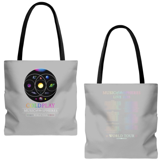 Discover 2025 Coldplay World Tour Tote Bags (AOP), Gift For Fans