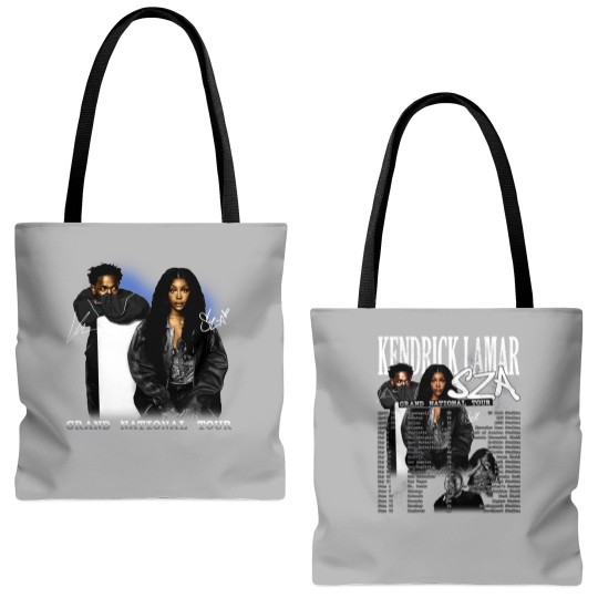 Discover Grand National Tour 2025 Tote Bags (AOP), GNX Kendrick Lamar Sza Tote Bags (AOP), Fan Gift