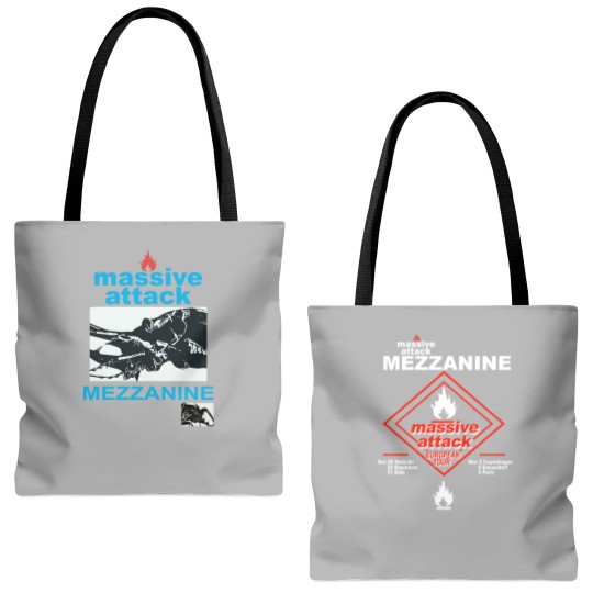Discover MASSIVE ATTACK MEZZANINE European Tour Tote Bags (AOP)