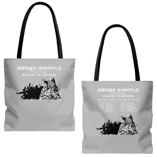 Discover Avenged Sevenfold Life Is But A Dream North American Tour 2023 Tote Bags (AOP)