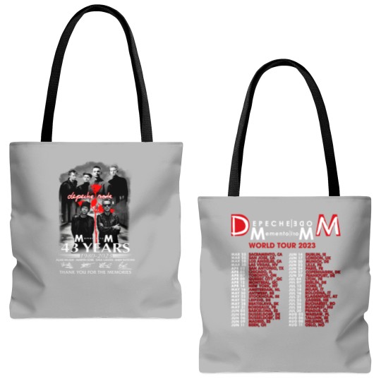 Discover Depeche Mode 43 Years 1980 - 2023 Tote Bags (AOP)