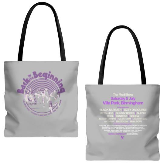 Discover Black Sabbath And Ozzy Osbourne Back To The Beginning Event With Lineup Tote Bags (AOP)