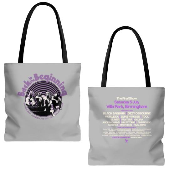 Discover Black Sabbath Ozzy Final Show 2025 Villa Park Tote Bags (AOP)