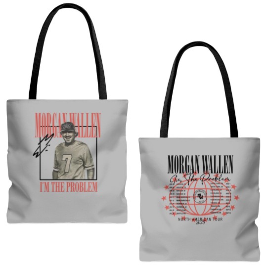 Discover Wallen Western I’m The Problem 2025 Tour  Merch Tote Bags (AOP)