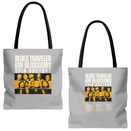 Discover Blues Traveler Gin Blossoms Spin Doctors Tour 2025 Tote Bags (AOP) AM834