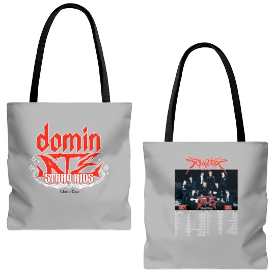 Discover Stray Kids DominATE World Tour Tote Bags (AOP), Stray Kids Tote Bags (AOP)