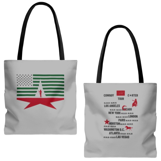 Discover Beyonce Cowboy Carter Tour Juneteenth 2025 Tote Bags (AOP) Tote Bags (AOP)