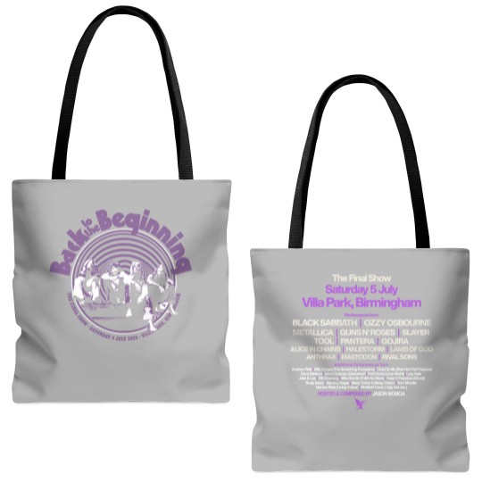 Discover Black Sabbath x Ozzy Final Show 2025 Villa Park Tote Bags (AOP) Two Sided Tote Bags (AOP)