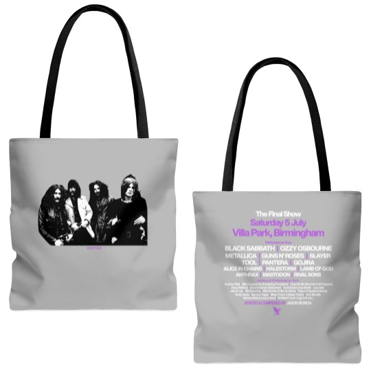 Discover Black Sabbath Back To The Beginning 2025 Tour Final Show Cotton Tote Bags (AOP)