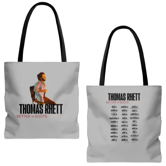 Discover Thomas Rhett Better In Boots Tour 2025 Tote Bags (AOP)