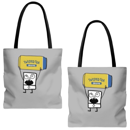 Discover Doodlebob Twisted Tea Tote Bags (AOP) Funny Unisex Tote Bags (AOP)  2 Side Tote Bags (AOP)