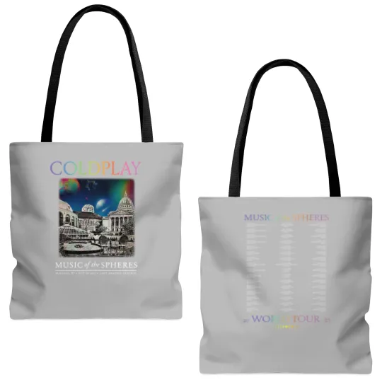 Discover Coldplay Madison Wisconsin Music Of The Spheres 2025 Tour On July 19 Tote Bags (AOP)