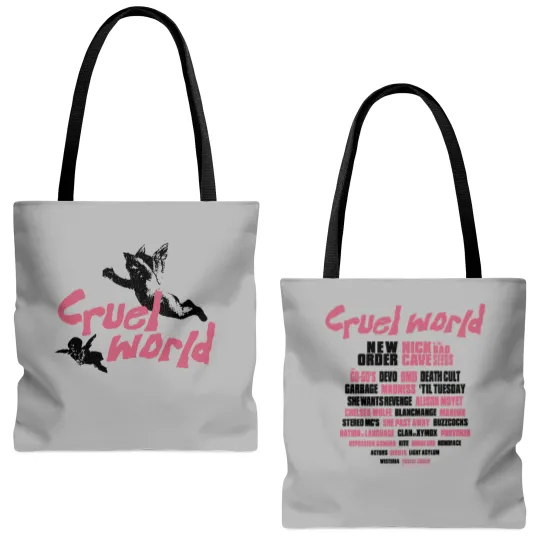 Discover Cruel World Festival 2025 Cherubs Lineup Tote Bags (AOP)