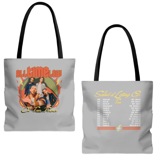 Discover All Time Low The Sound of Letting Go Tour Tote Bags (AOP)