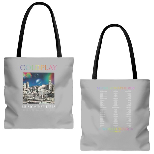 Discover New BAND Coldplay 2025 Tote Bags (AOP) MEN Tote Bags (AOP)