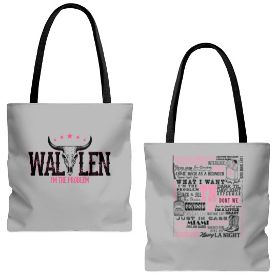 Discover Wallen Western I'm The Problem Album Tote Bags (AOP), Wallen Western Tote Bags (AOP)