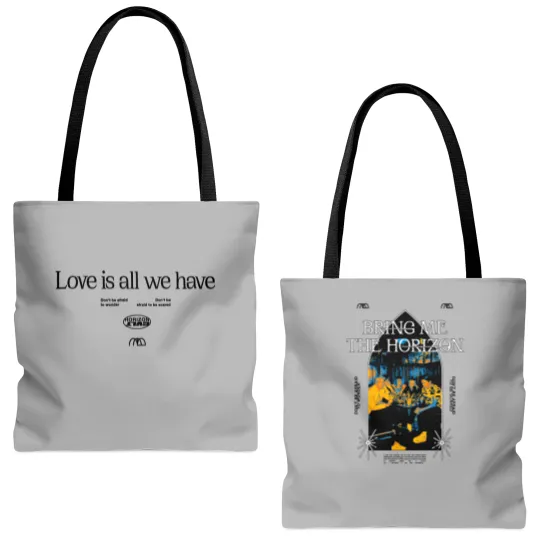 Discover Bring Me The Horizon Love Is All We Have Tote Bags (AOP)