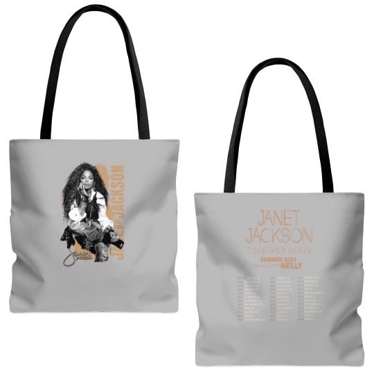 Discover Together Again Tour 90s Vintage Tote Bags (AOP), Janet Jackson Double Side Tote Bags (AOP)