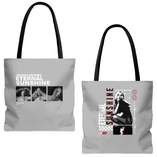 Discover Vintage Ariana Eternal Sunshine Tote Bags (AOP), Grande New Album Graphic Tote Bags (AOP), Tote Bags (AOP), Tote Bags (AOP), Vintage Graphic Tees for Men,Gift for man women