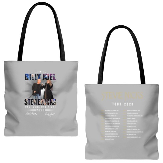 Discover Billy Joel & Stevie Nicks Tour Tote Bags (AOP)