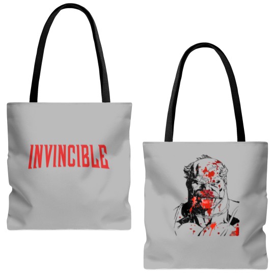Discover Conquest Invincible Tote Bags (AOP), Invincible Mark Grayson Atom Eve Love Comics, Invincible Graphi