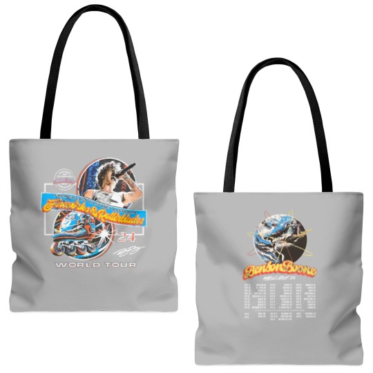 Discover NEW Benson Boone Tour Tote Bags (AOP) WORLD TOUR 2025