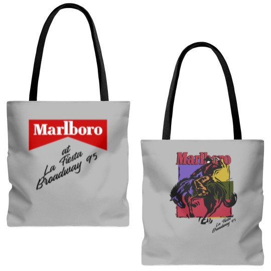 Discover Vintage Wild West Marlboro Cowboy Tote Bags (AOP) - Western Cowgirl Tote Bags (AOP)