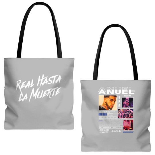 Discover Rapper Anuel AA Real Hasta La Muerte Tote Bags (AOP) For Fans Tote Bags (AOP)